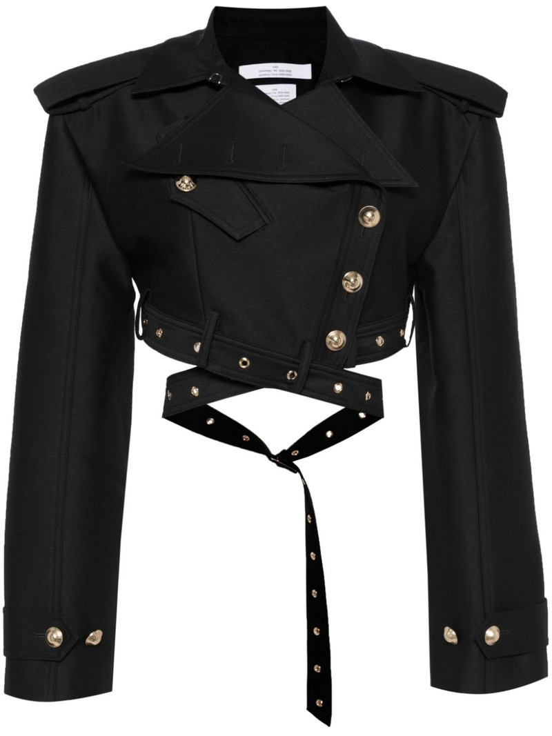 belted cropped jacket 1