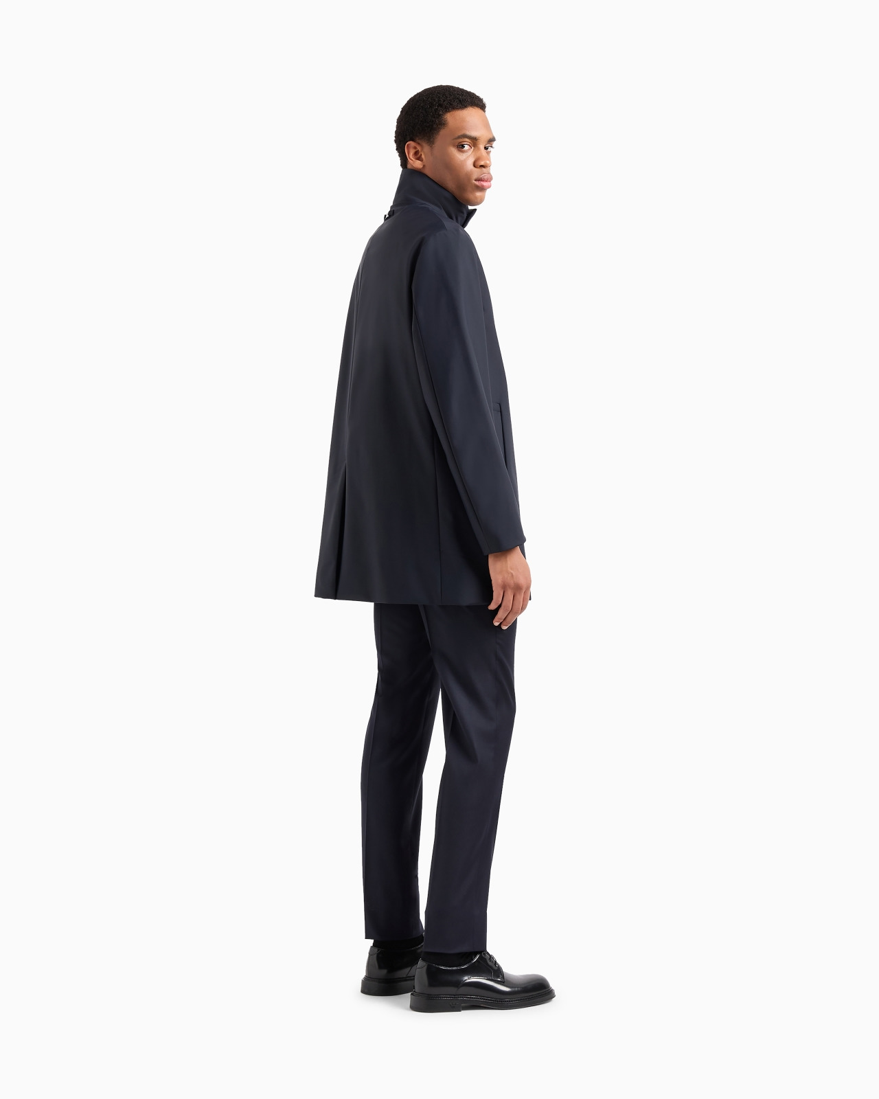 Nylon trench coat with removable gilet - 3