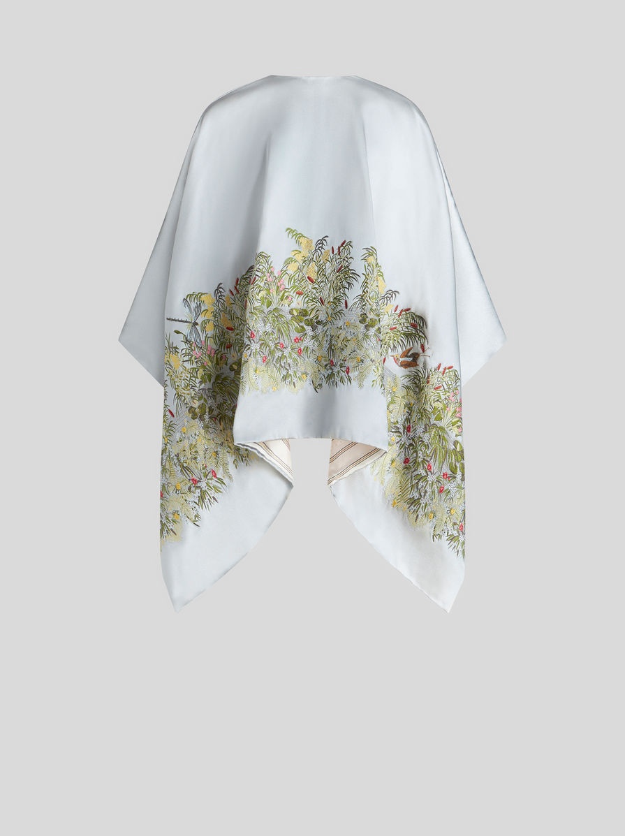 CAPE WITH JACQUARD LANDSCAPE - 6