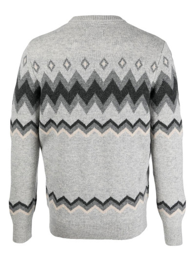 Barbour zig-zig knitted jumper outlook