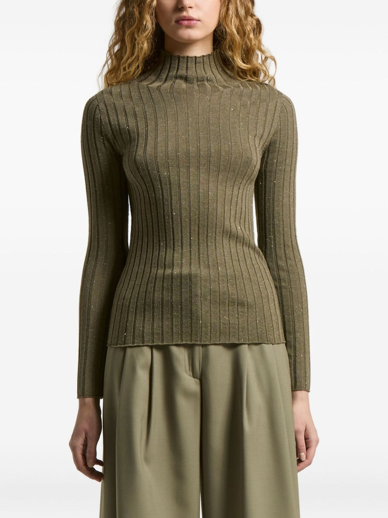 long-sleeves glitter-detaill pullover 1