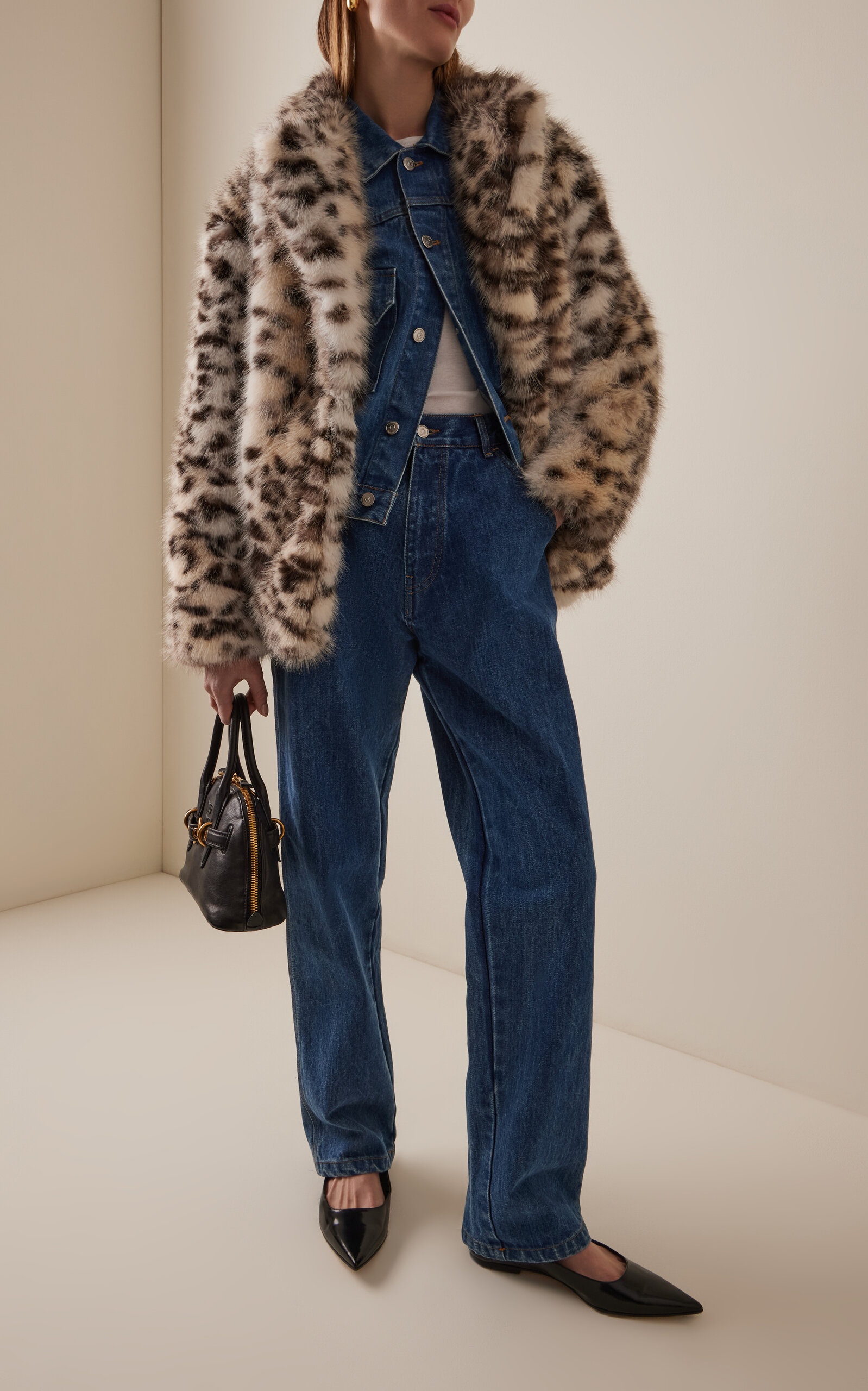 Leopard-Print Fur Coat animal - 3