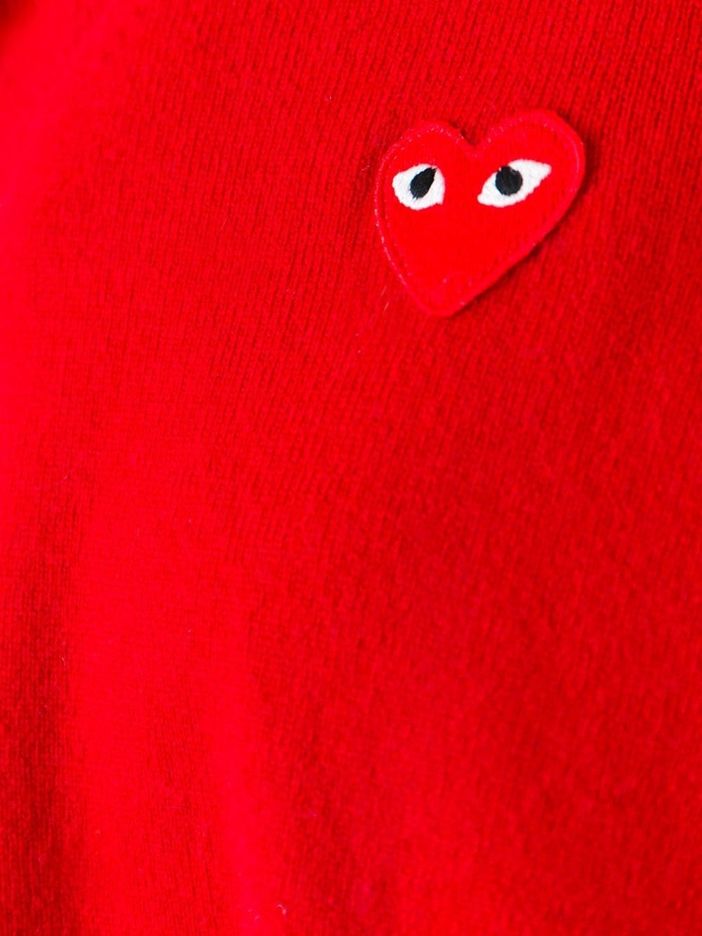 embroidered heart sweater - 5