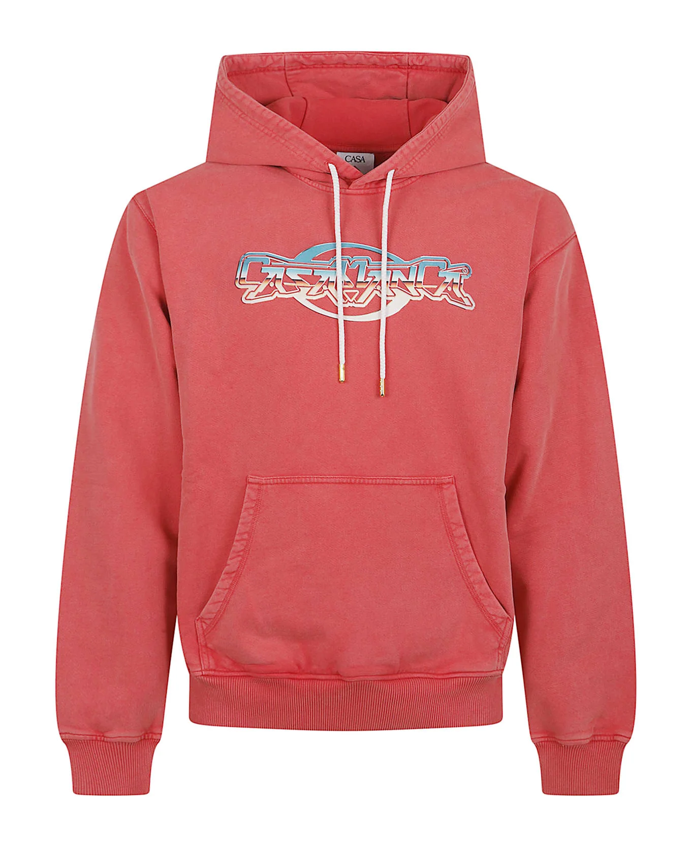 Chrome Text Printed Hoodie - 1