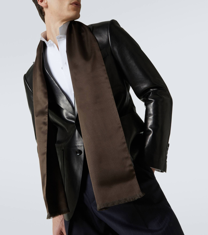 TOM FORD Polka-dot silk scarf outlook