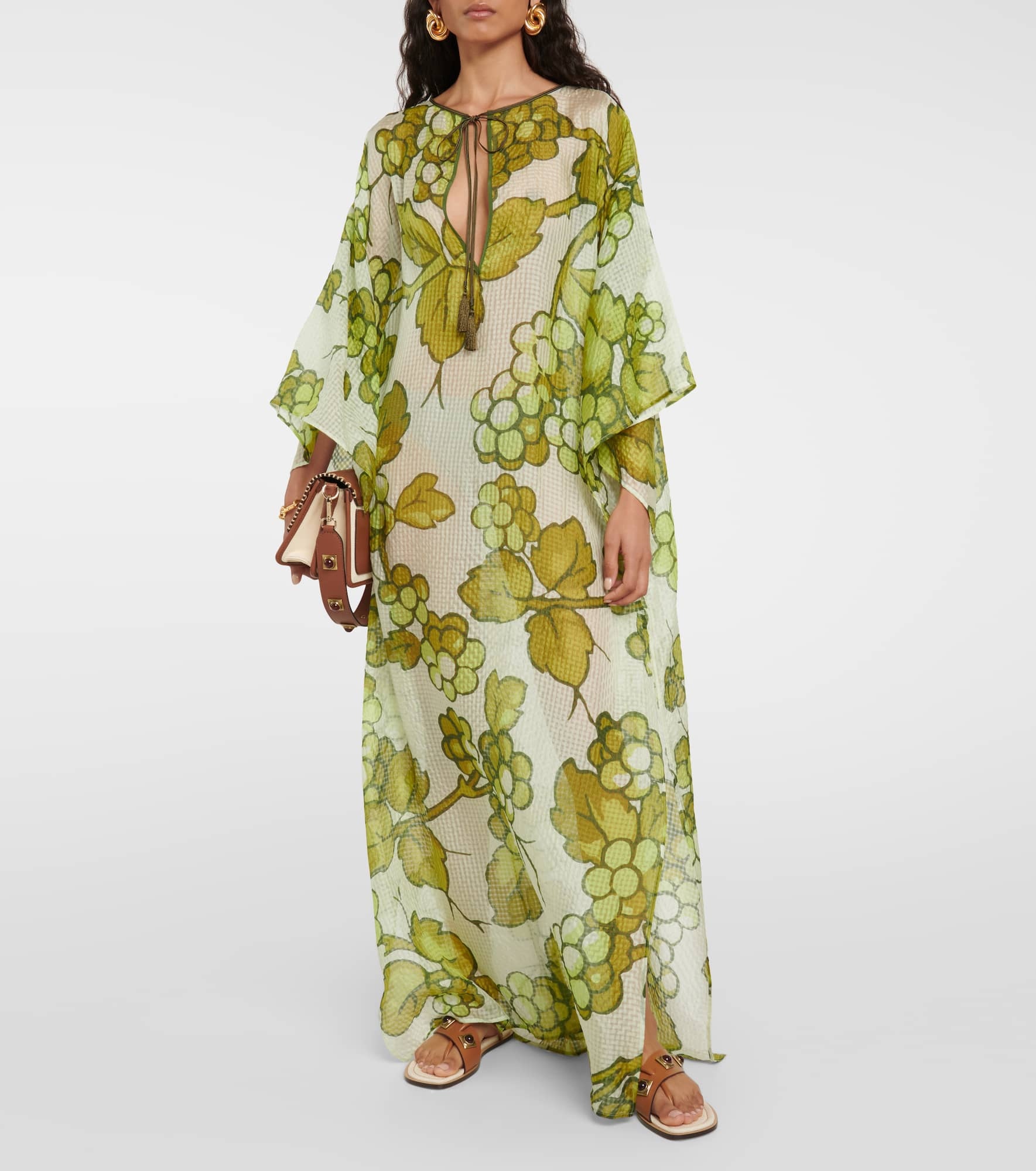 Printed silk kaftan - 2