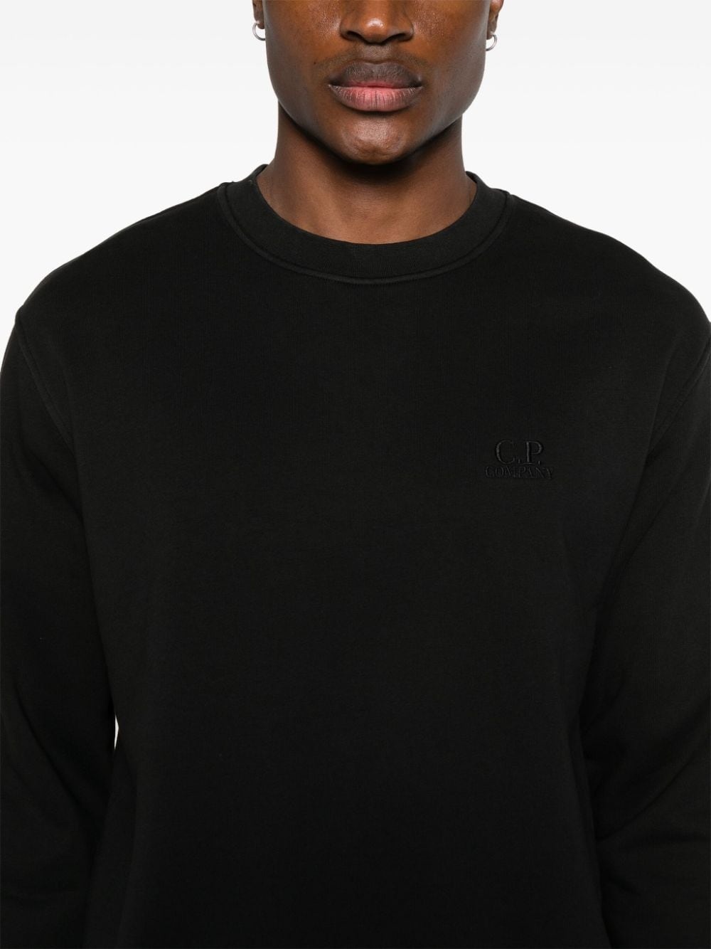 embroidered-logo cotton sweatshirt - 5