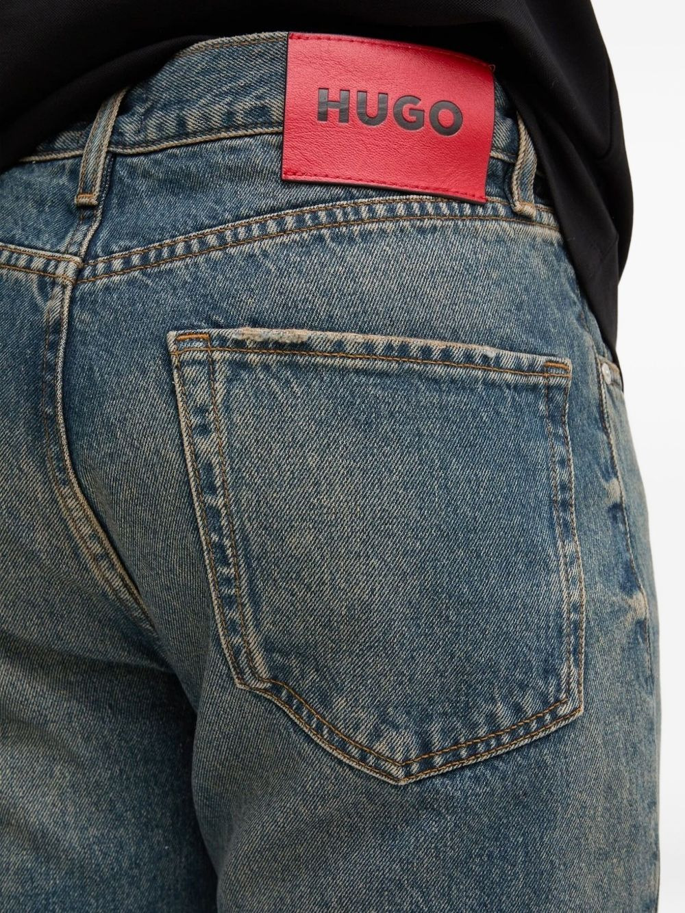 faded-effect jeans - 3