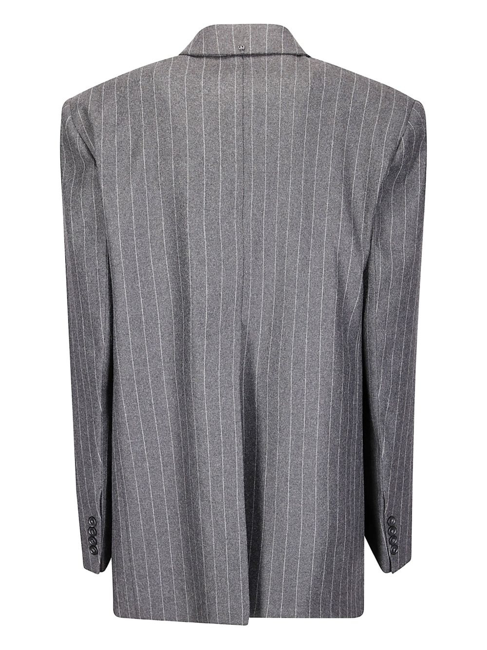 pinstripe double-breasted jacket - 2