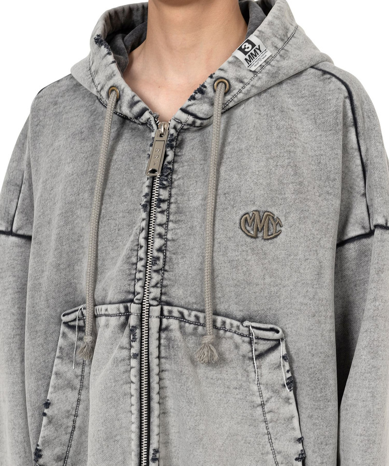 Amateur Sewn Like Zip-up Hoodie 13