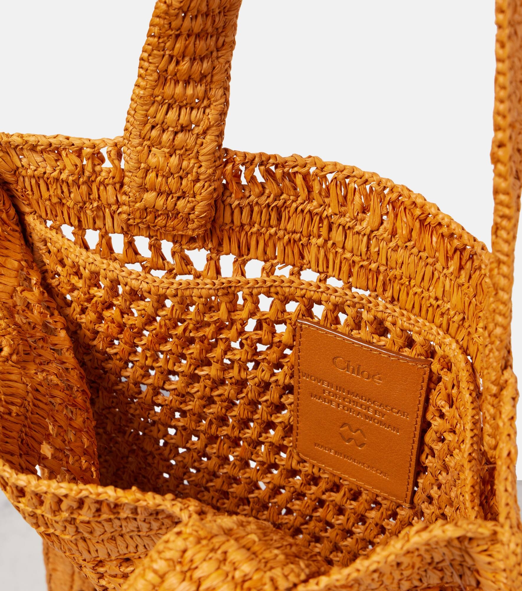 Summer Banana raffia tote bag - 3