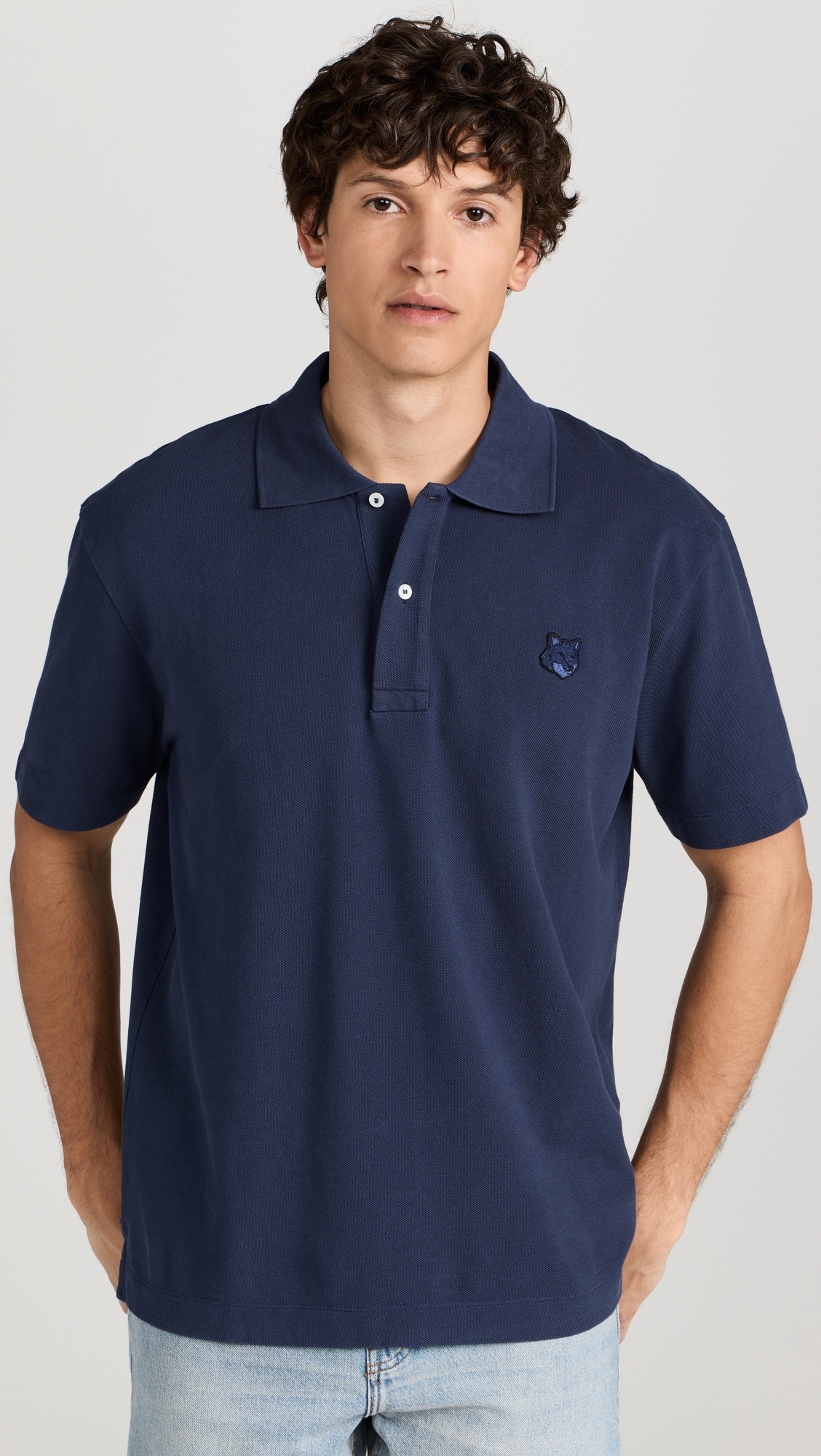Bold Fox Head Patch Comfort Polo - 1