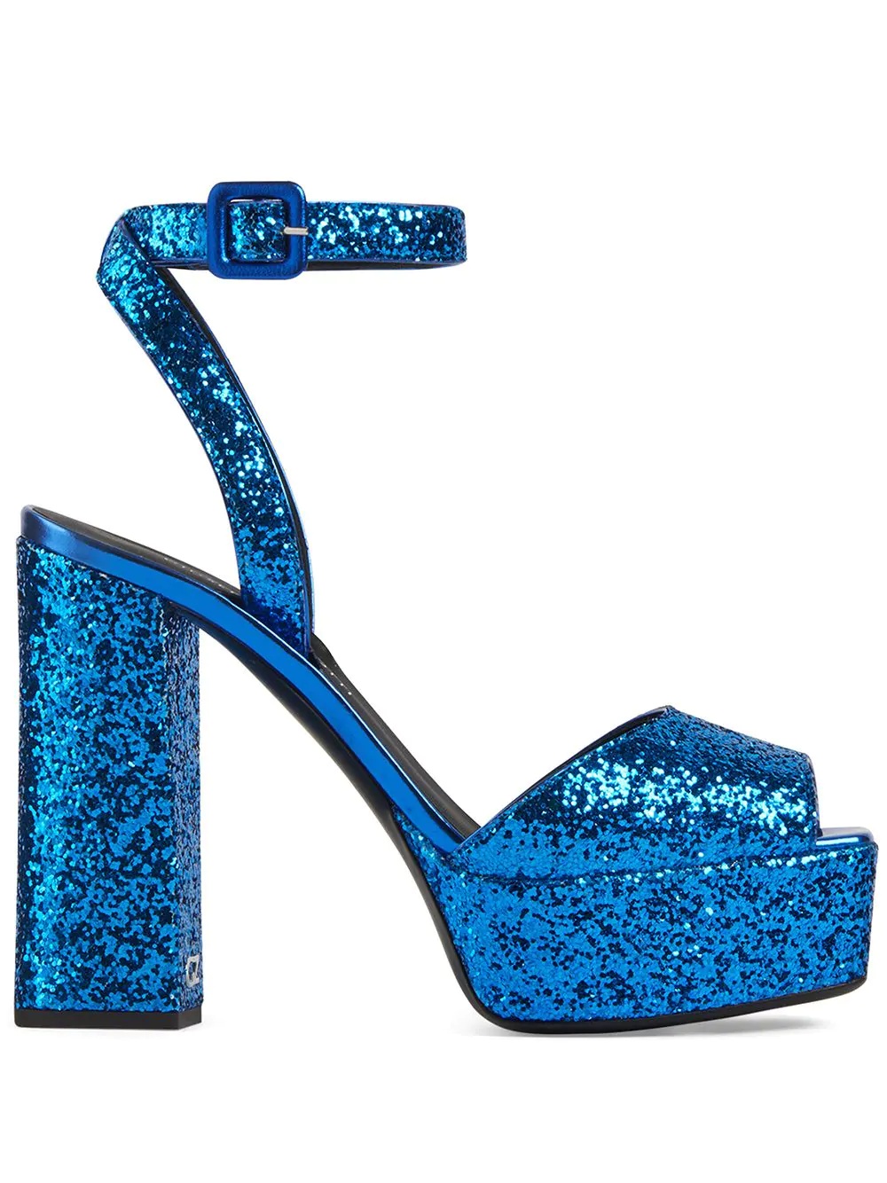 glitter platform sandals - 1