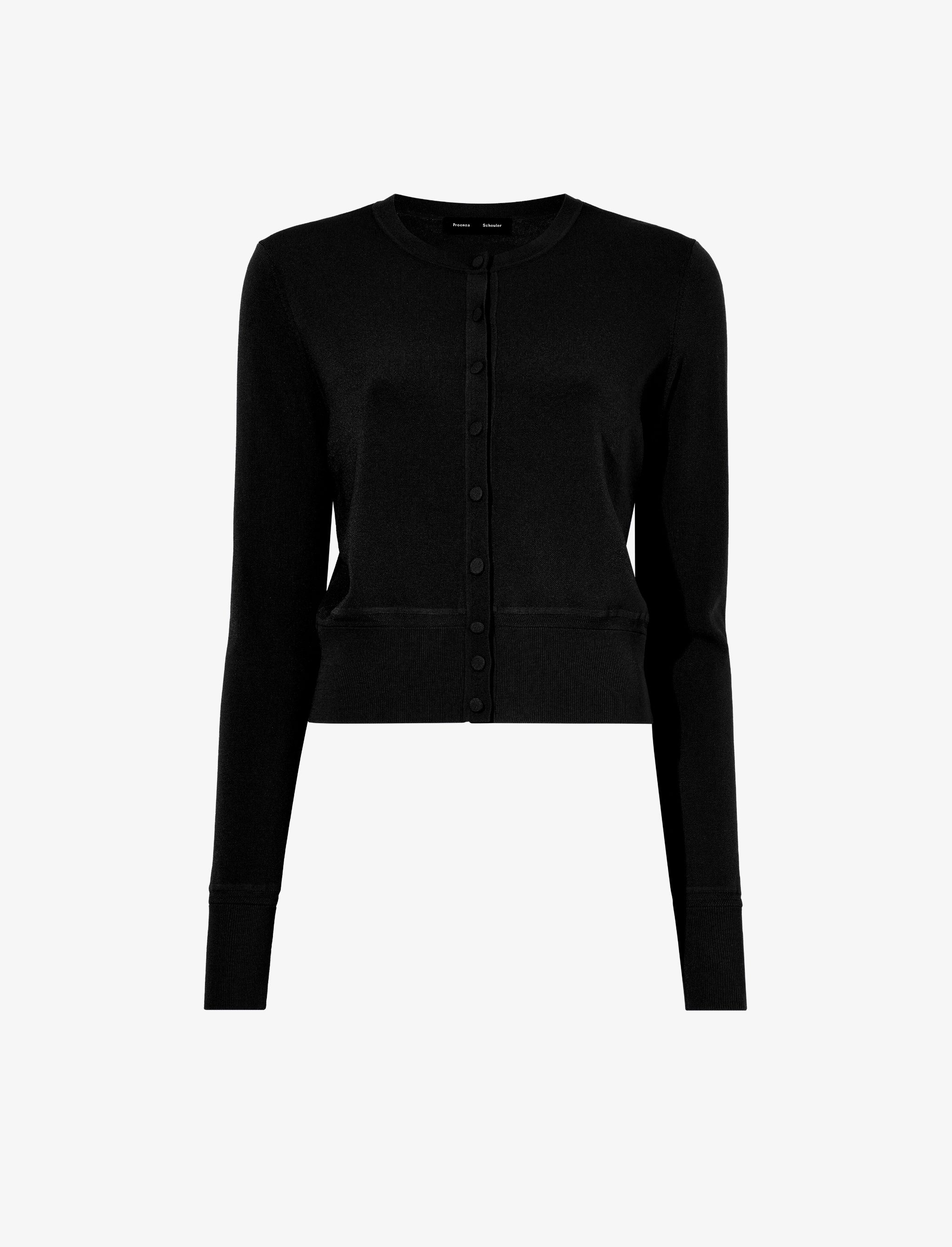 Silk Viscose Cardigan - 1