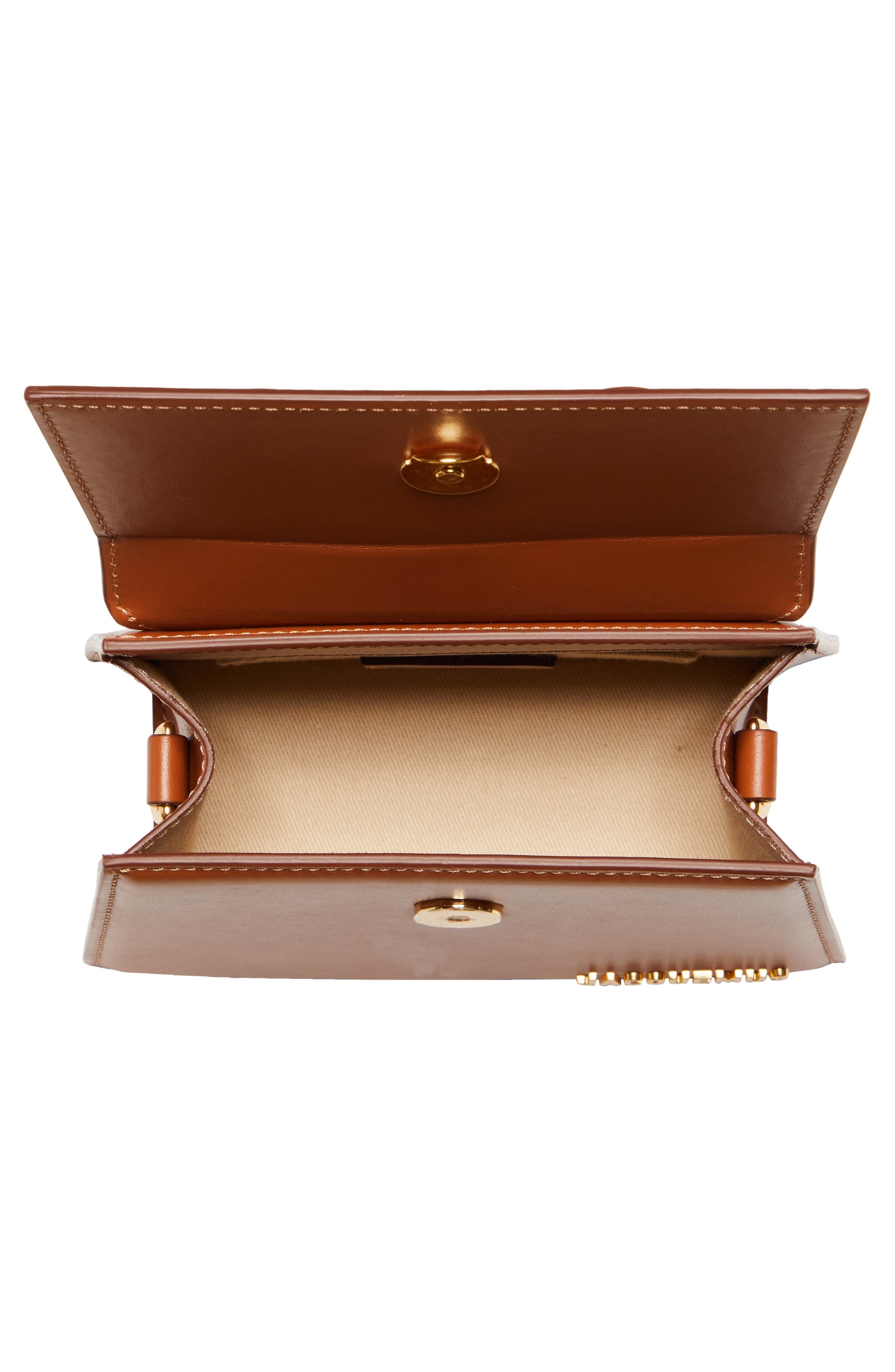Jacquemus Le Chiquito Moyen Leather Top Handle Bag in Light Brown at Nordstrom - 6
