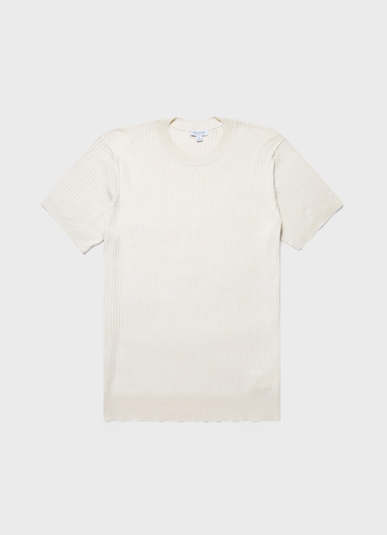 Fine Rib Silk Cotton T‑shirt - 1