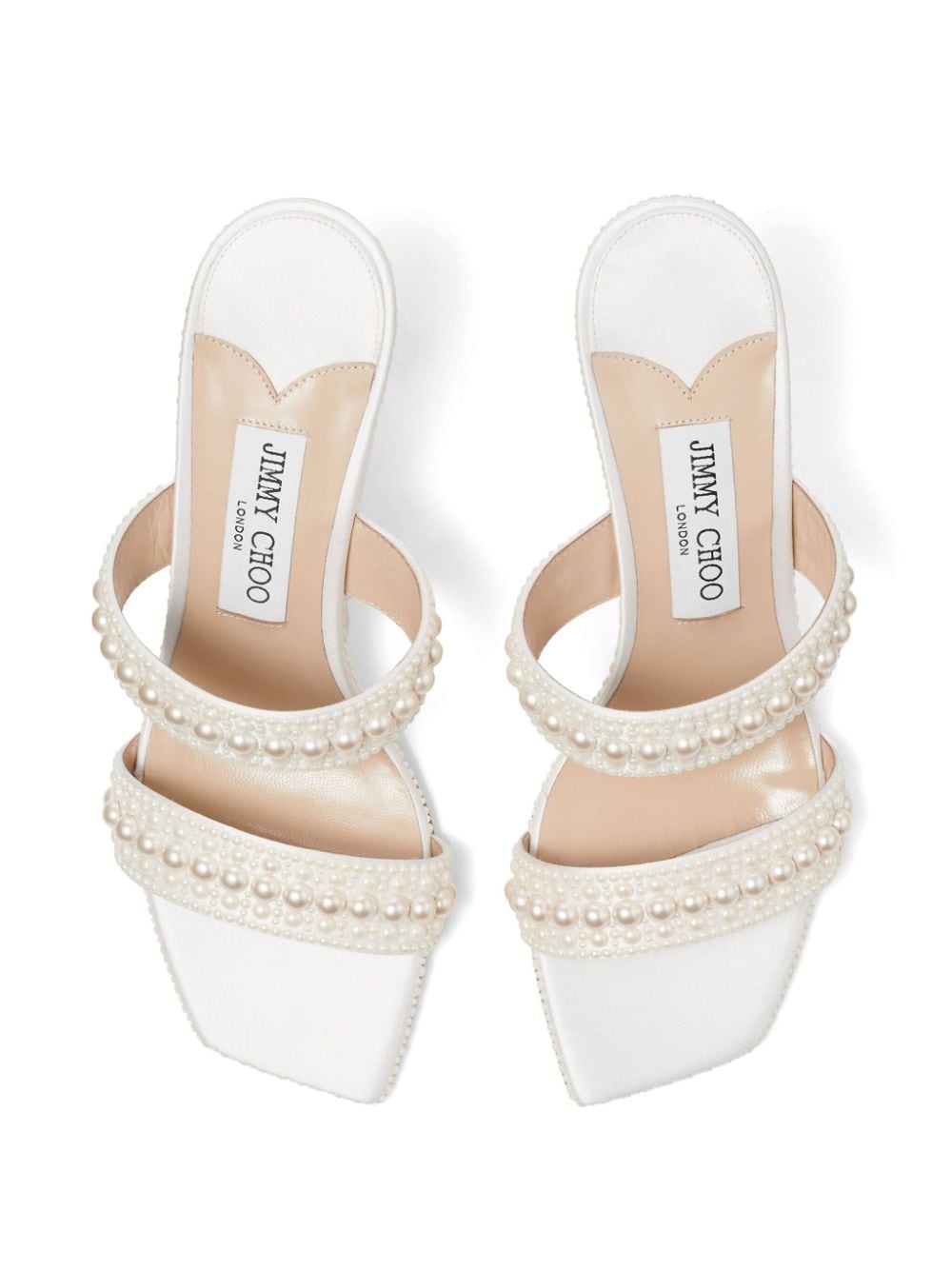 Sacoria 85mm pearl-embellished mules - 5