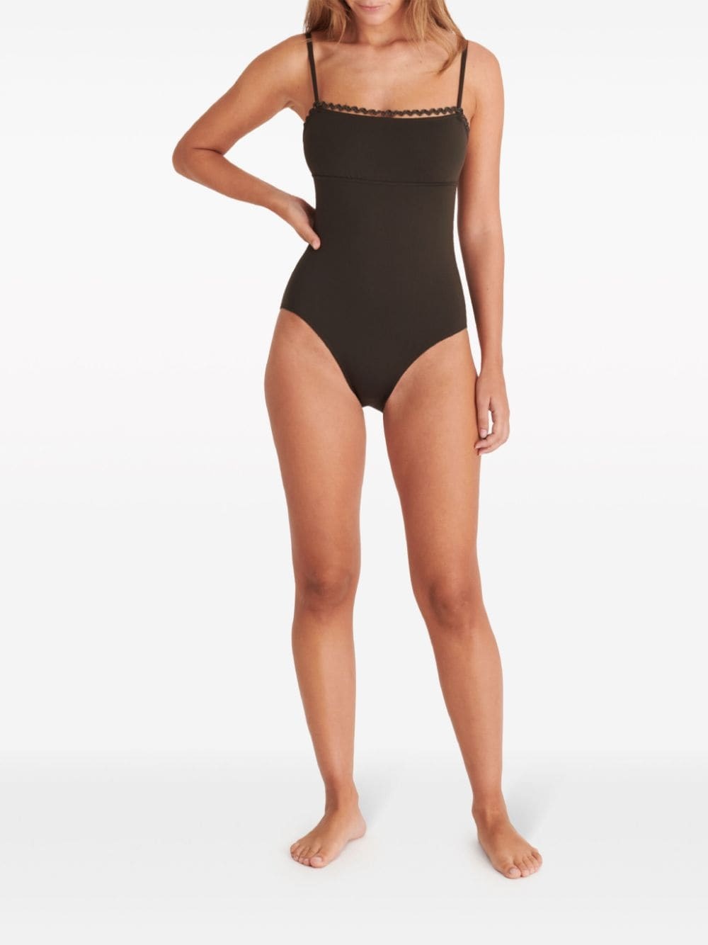 Night picot-trimmed swimsuit - 3