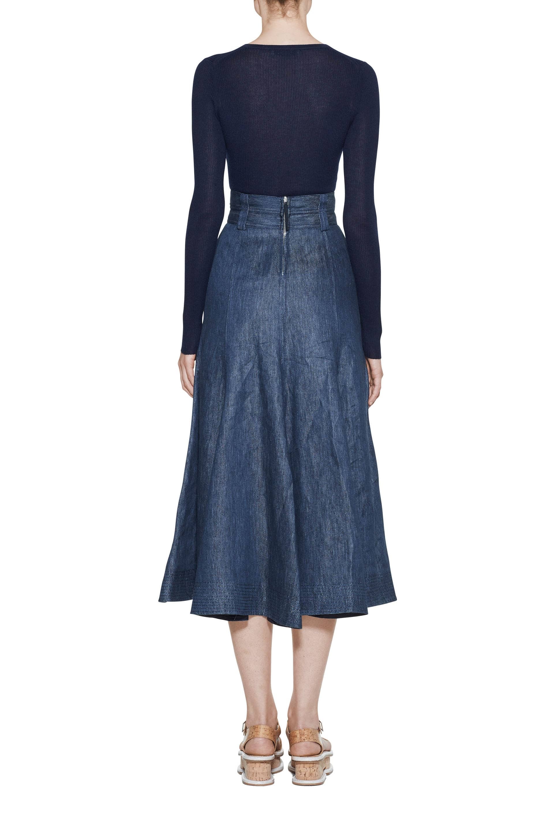 Julian Henley in Dark Navy Silk Cashmere - 4