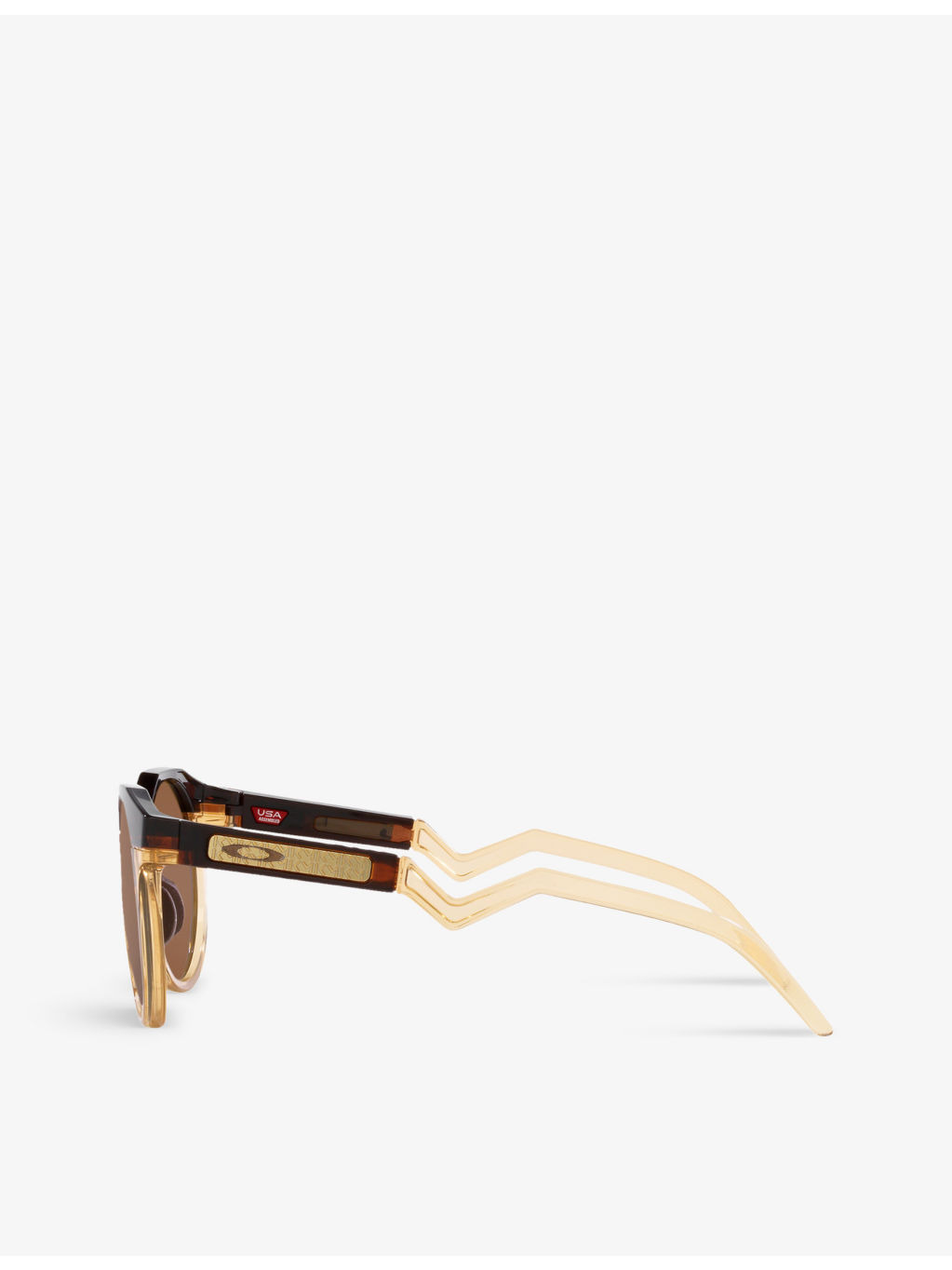 OO9242 round-shape tortoiseshell acetate sunglasses - 4