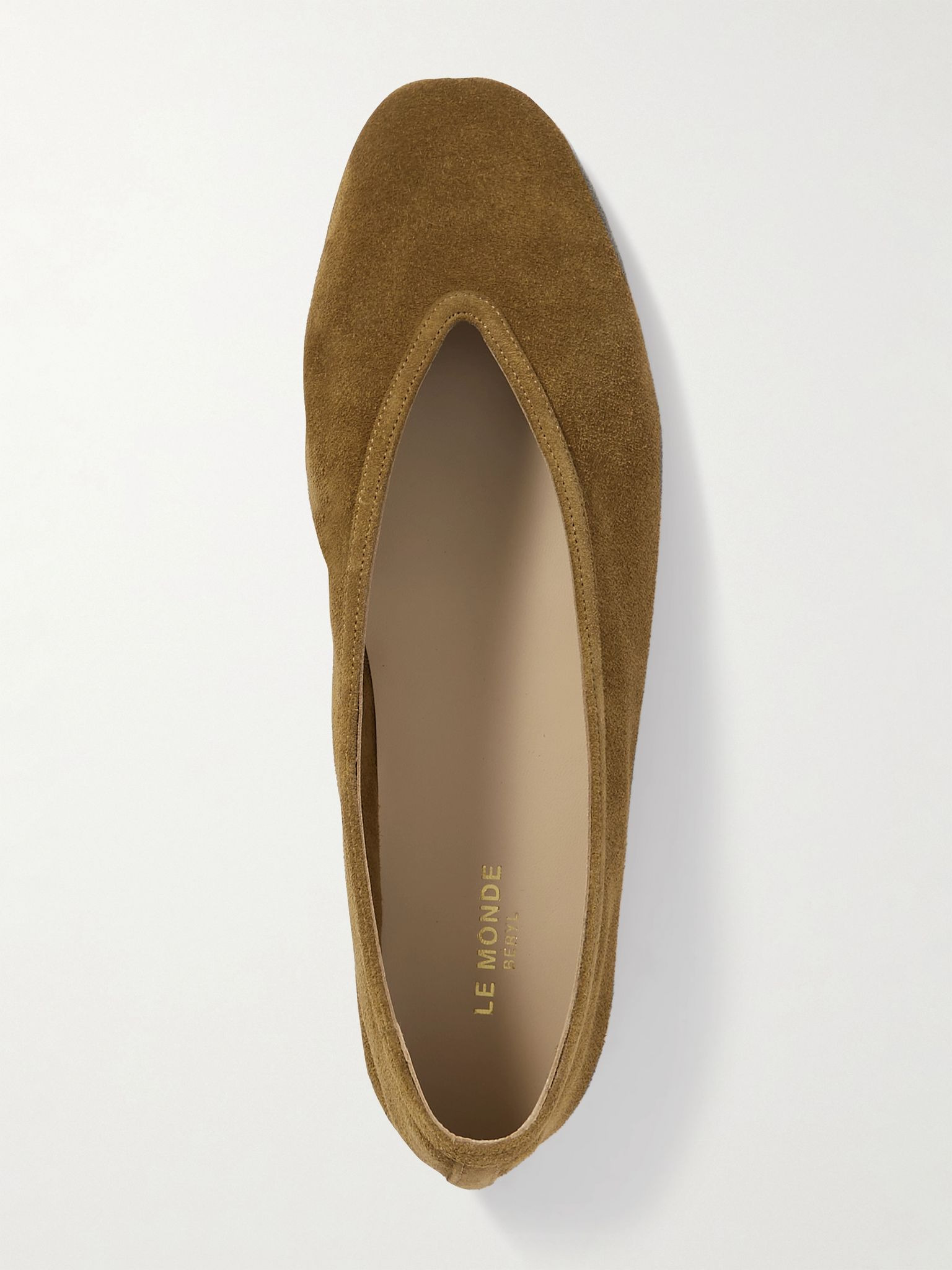 Luna suede ballet flats Taupe - 5