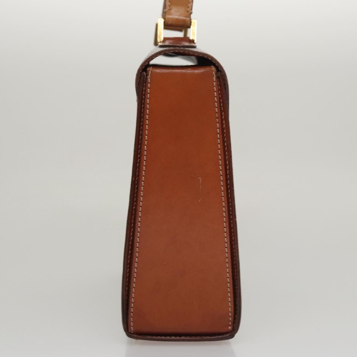 CELINE Macadam Canvas Hand Bag Pvc Leather Brown - 5