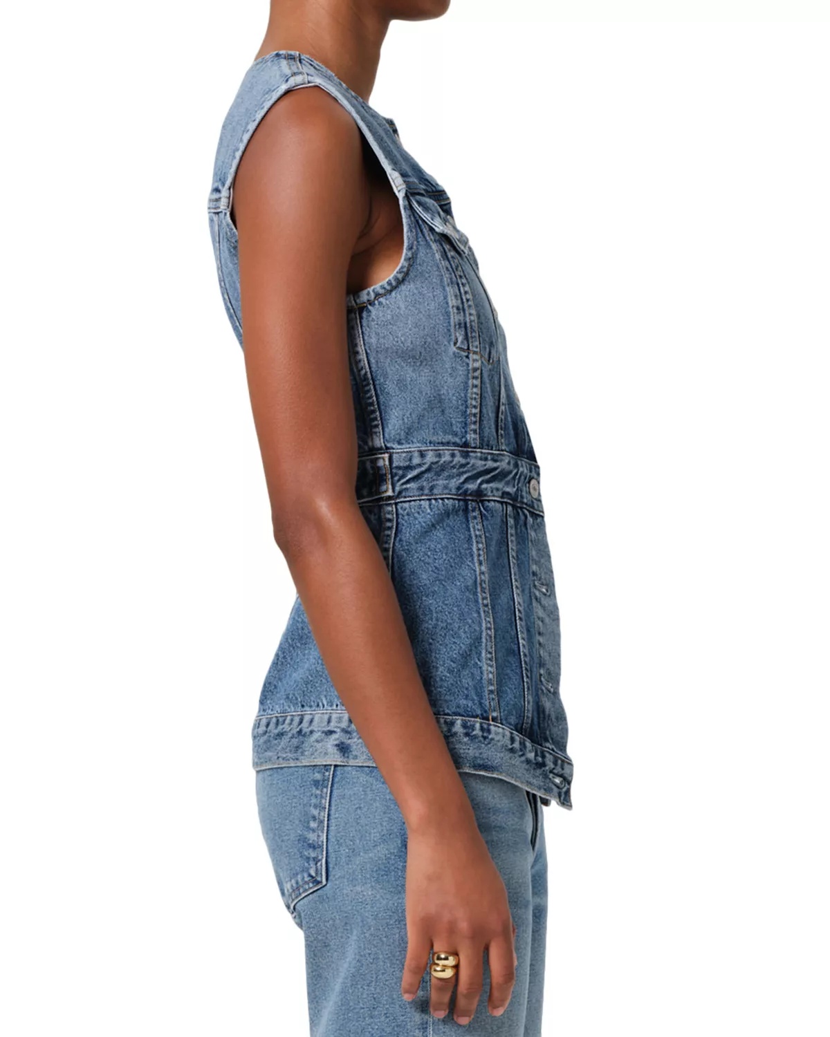 Idalene Denim Vest - 4
