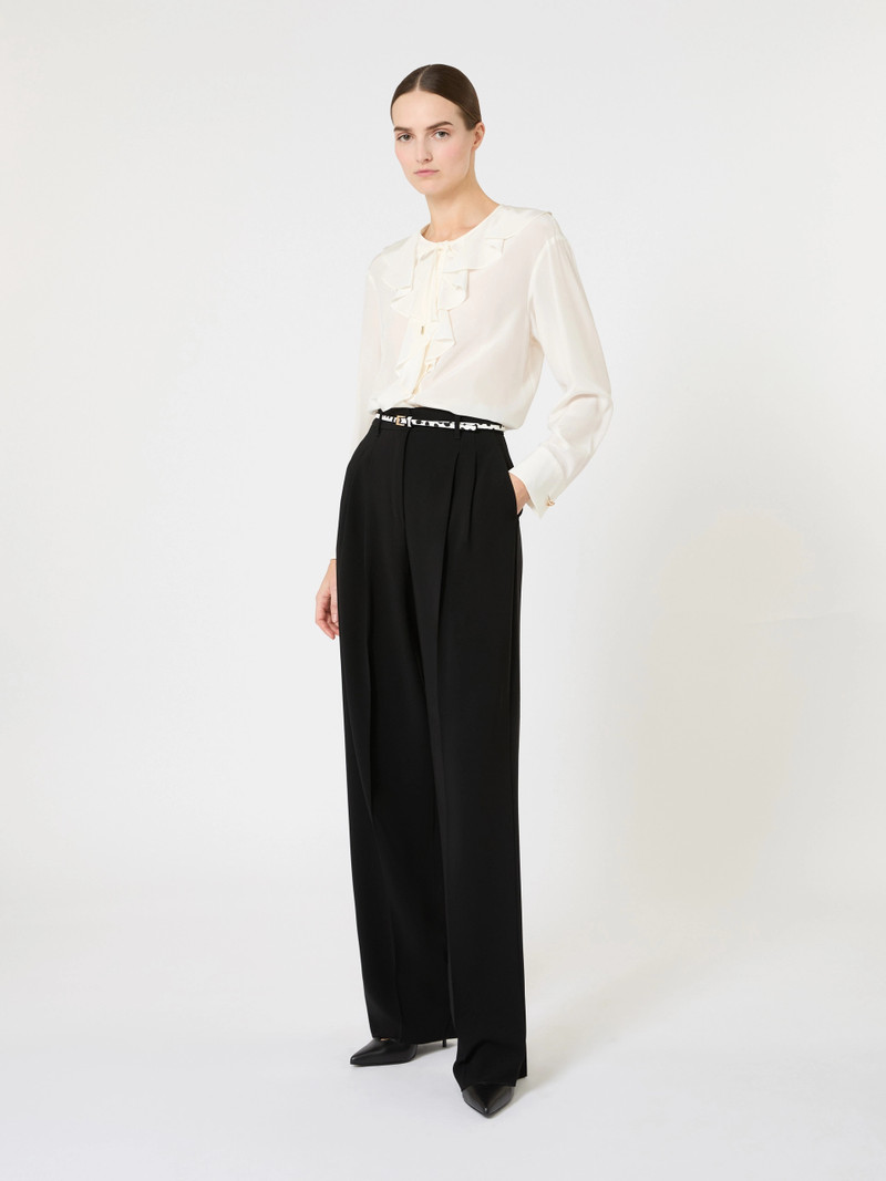 Max Mara EPICA Ruffled silk blouse - SILK outlook