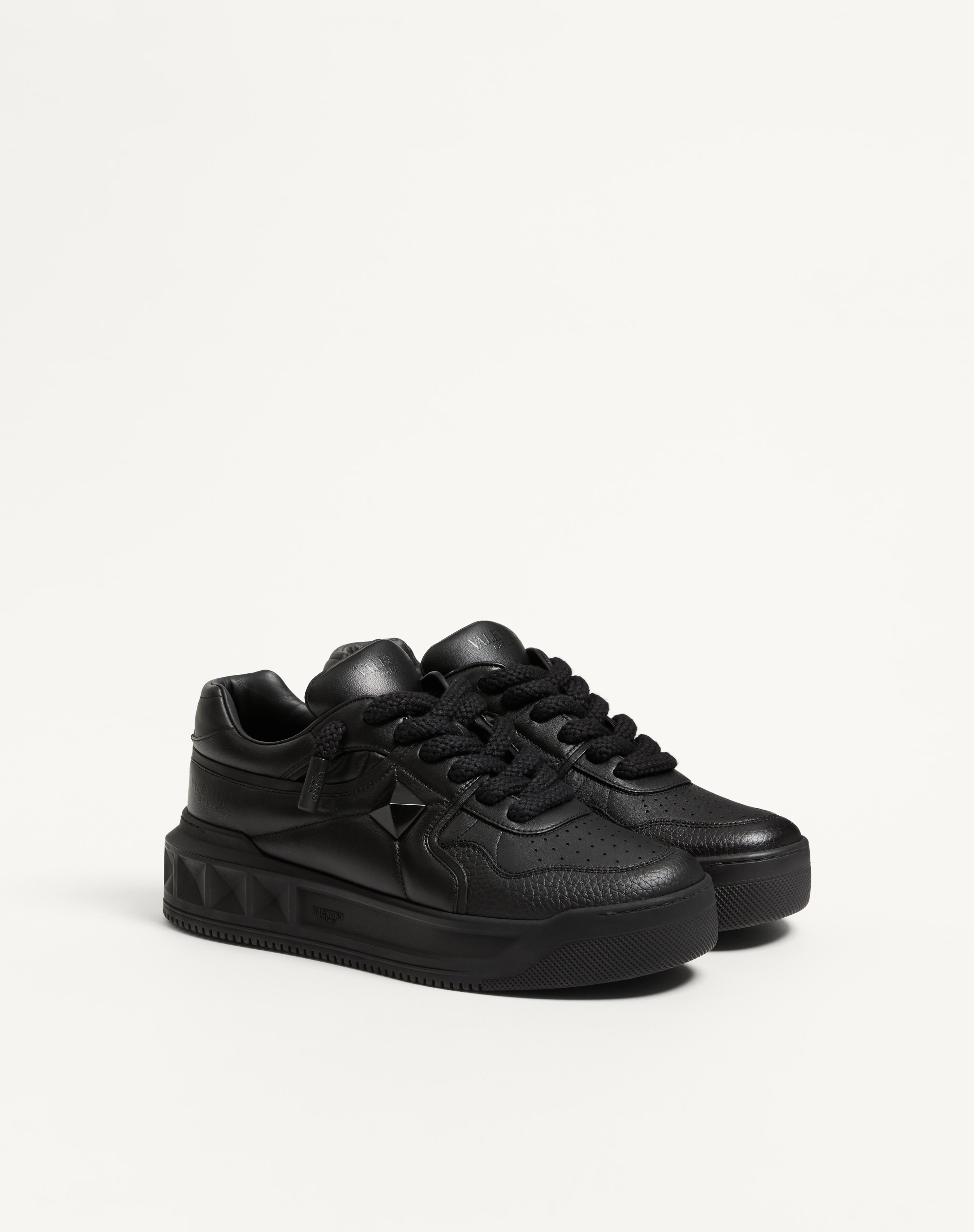 ONE STUD XL NAPPA LEATHER LOW-TOP SNEAKER - 3