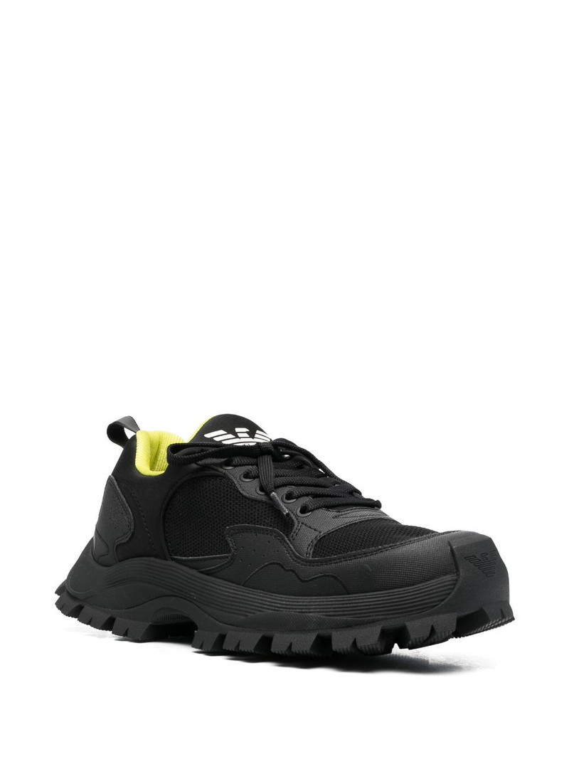 EMPORIO ARMANI chunky-ridged-sole sneakers outlook