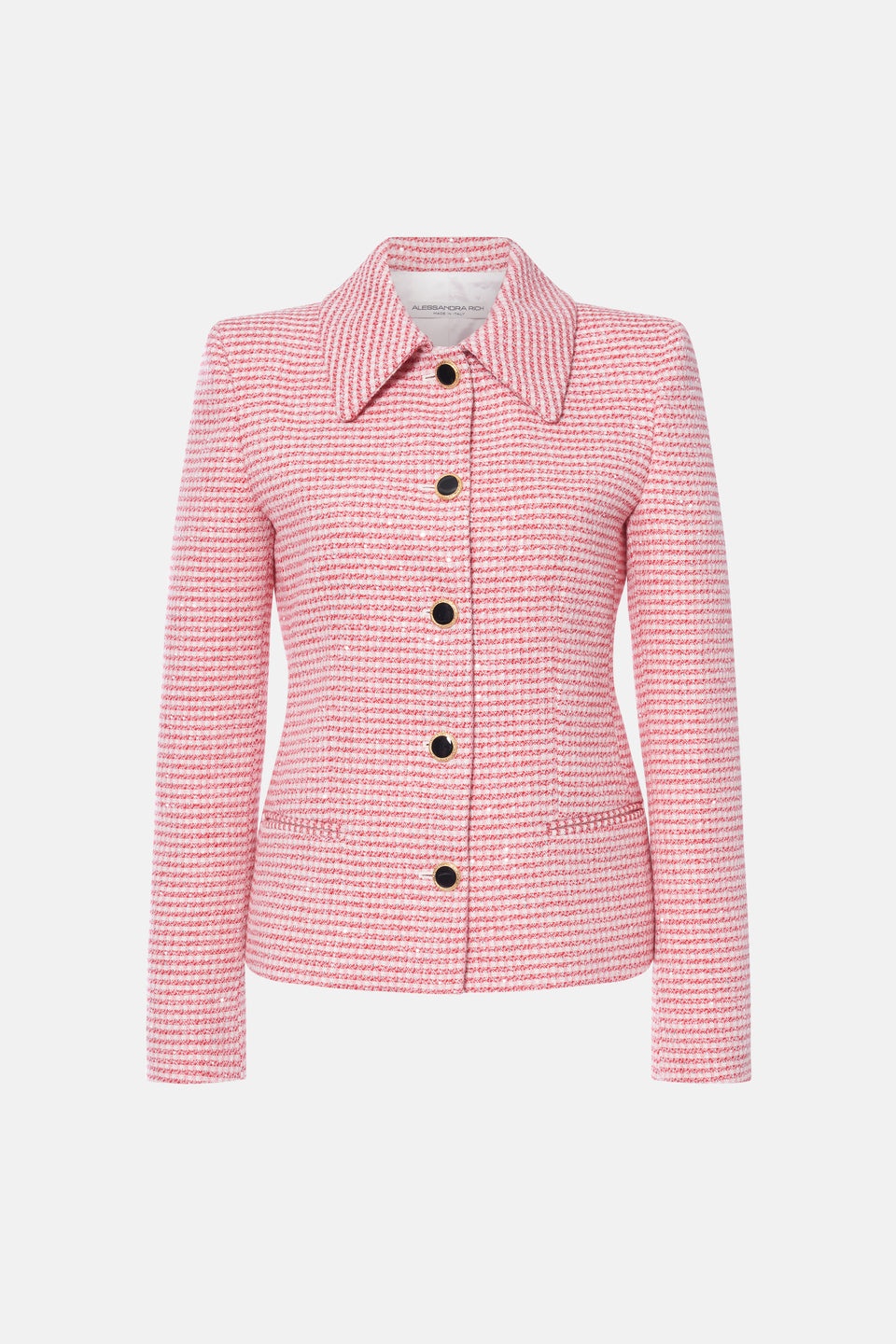 VICHY SEQUIN TWEED JACKET - 1