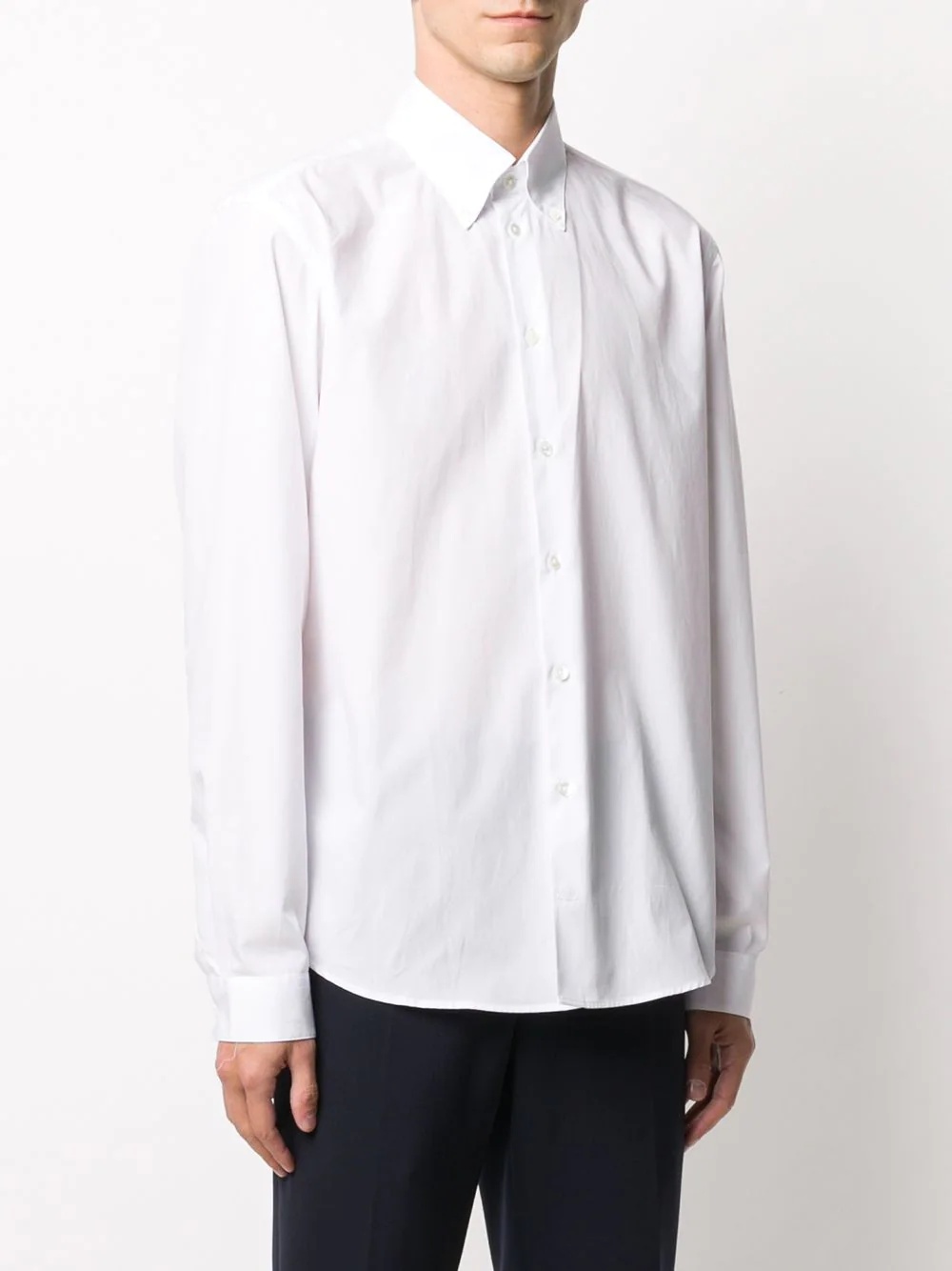 pointed-collar tailored shirt - 3