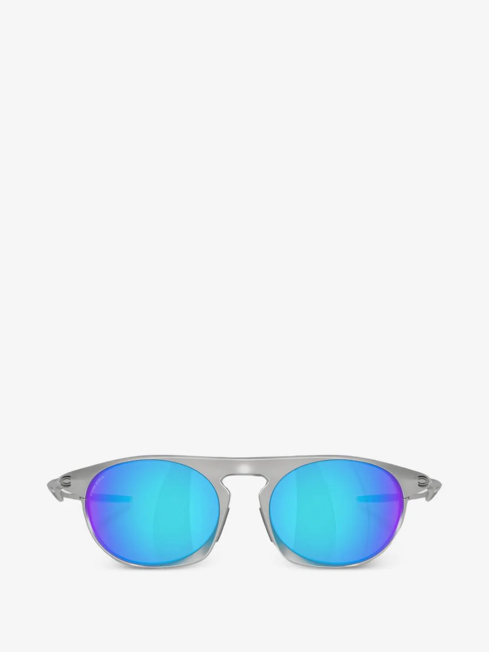 round-frame mirror-lens sunglasses - 1