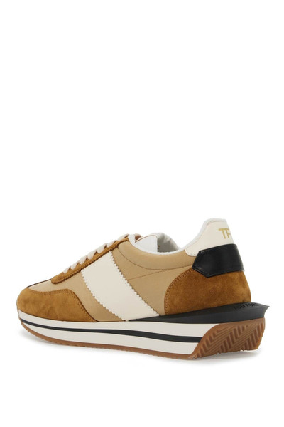 TOM FORD TECHNO CANVAS AND SUEDE 'JAMES' SNEAKERS outlook