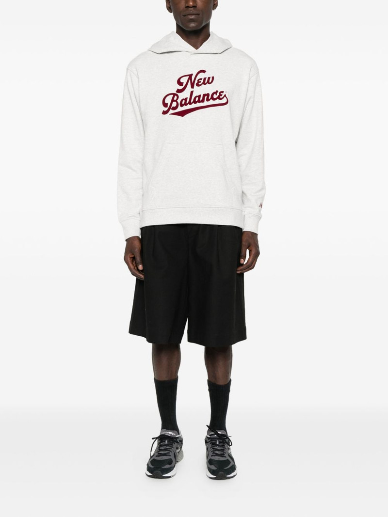 New Balance logo-print hoodie outlook