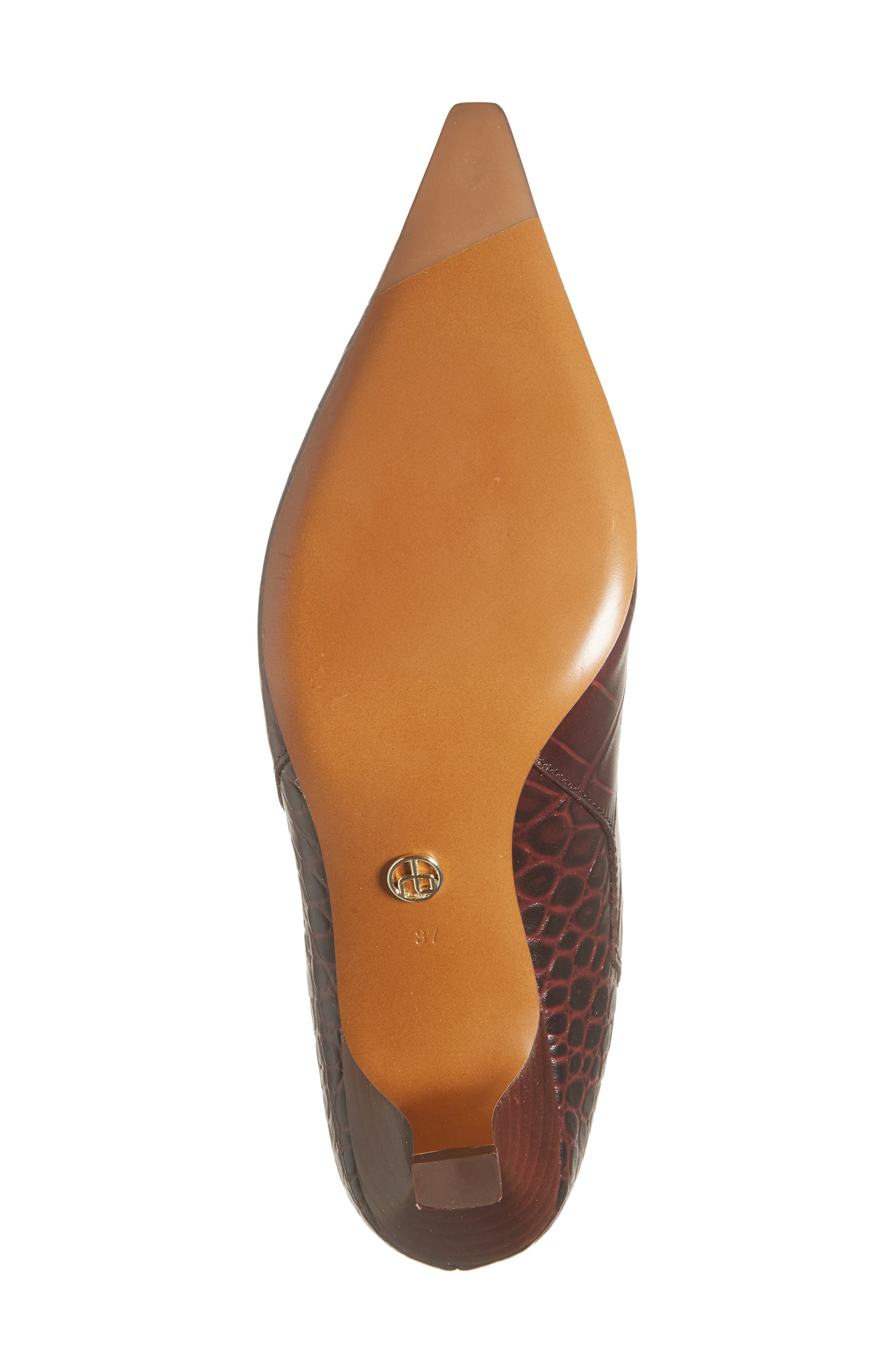 rag & bone Mott Pointed Toe Boot in Bordeaux Croc at Nordstrom - 6