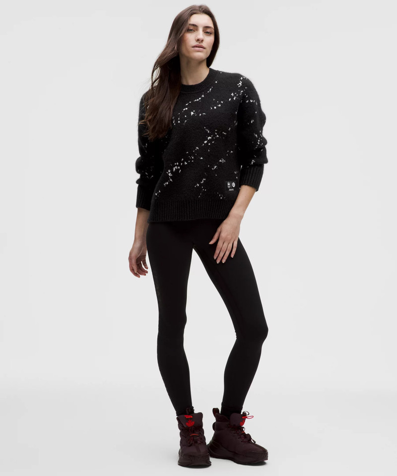 lululemon Team Canada Women's Alpaca-Blend Jacquard Sweater *COC Logo outlook