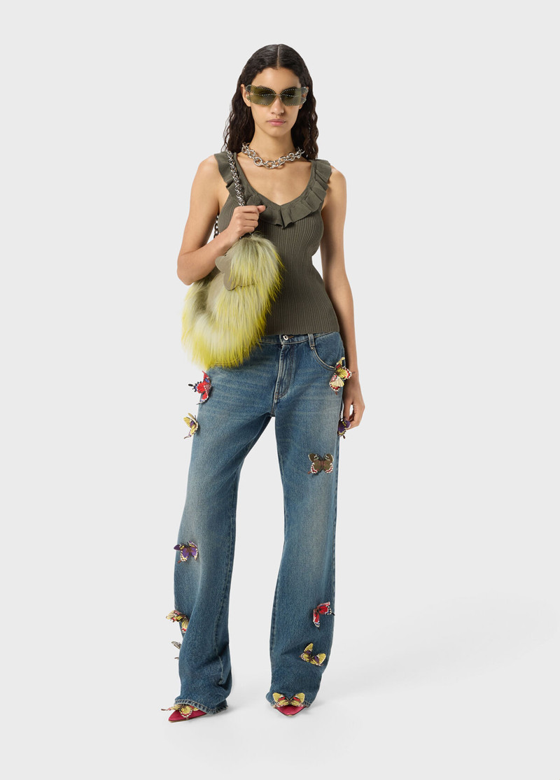 BOYFRIEND JEANS WITH BUTTERFLIES 5