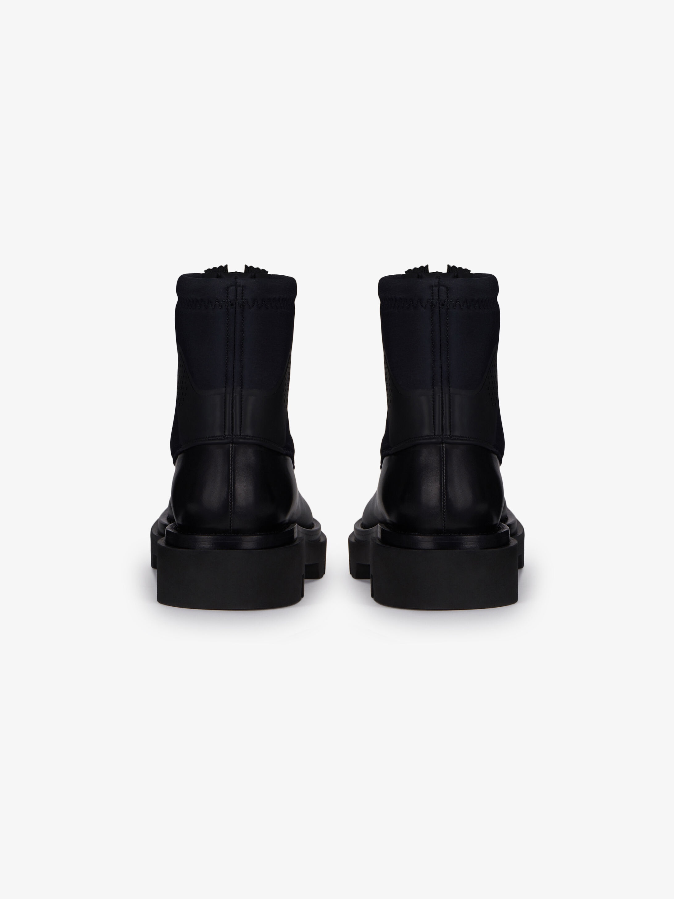 Combat boots in leather and neoprene - 5