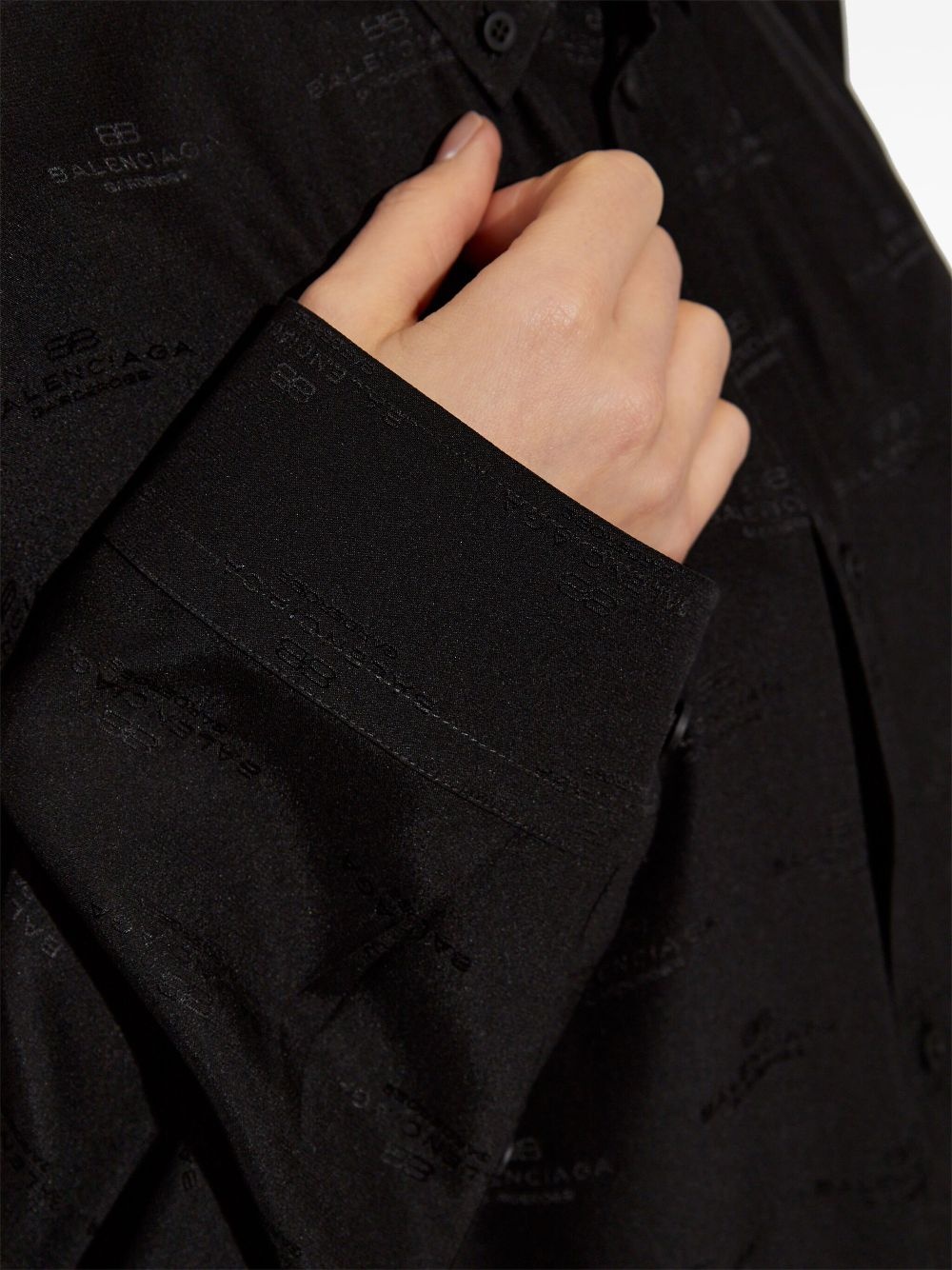 logo-print shirt - 5