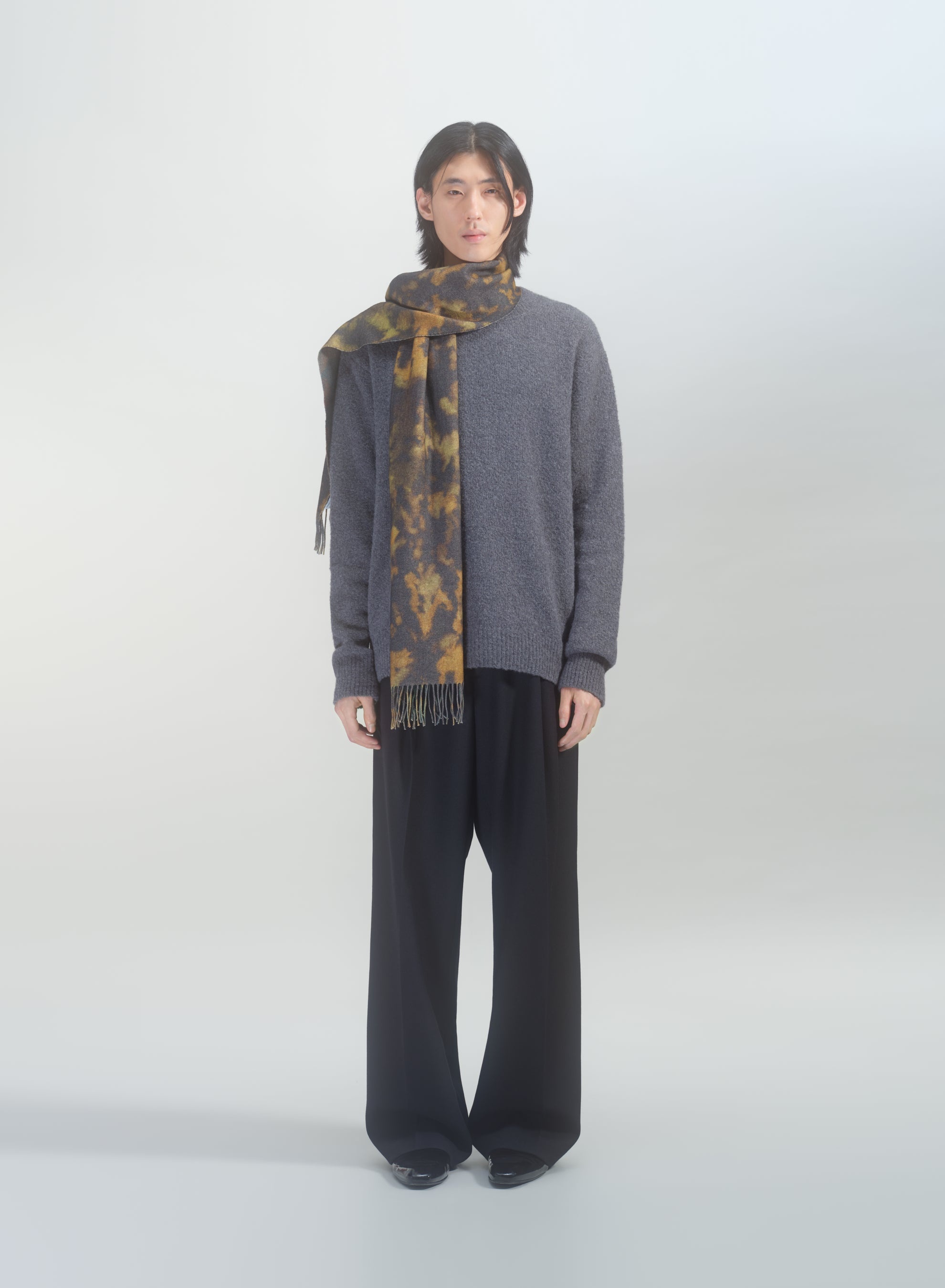 WOOL PRINTED SCARF - 4