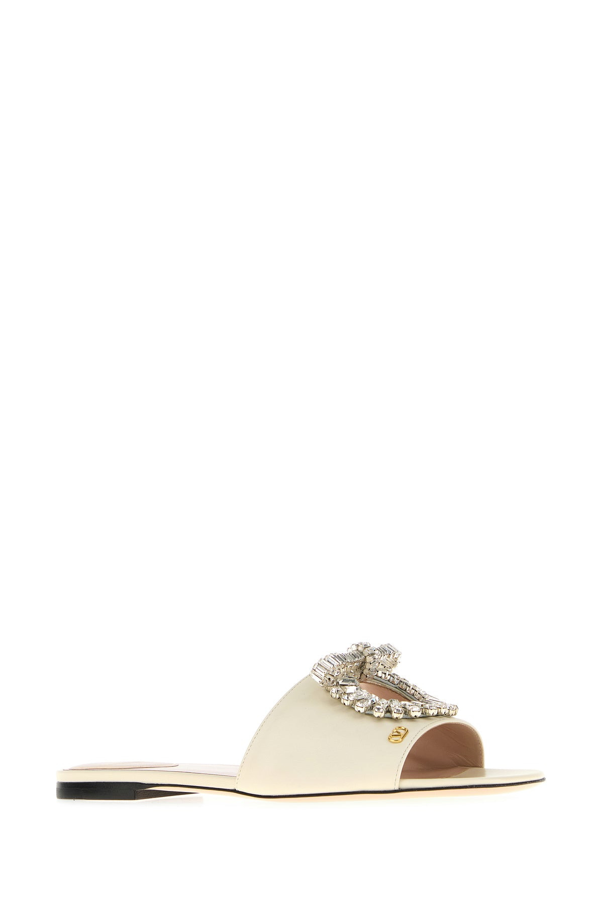 Ivory leather slippers - 2