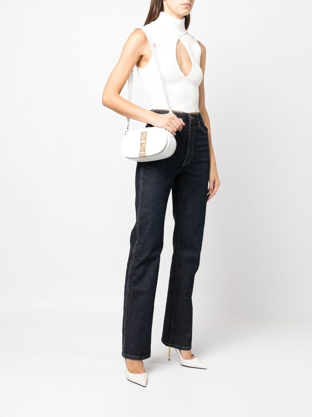 GRECA GODDESS LEATHER SHOULDER BAG - 5