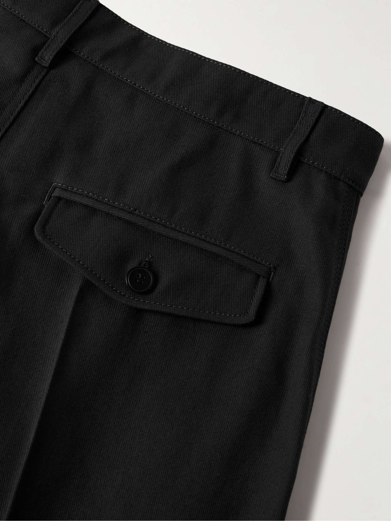 Straight-Leg Logo-Appliquéd Cotton-Blend Gabardine Bermuda Shorts - 5