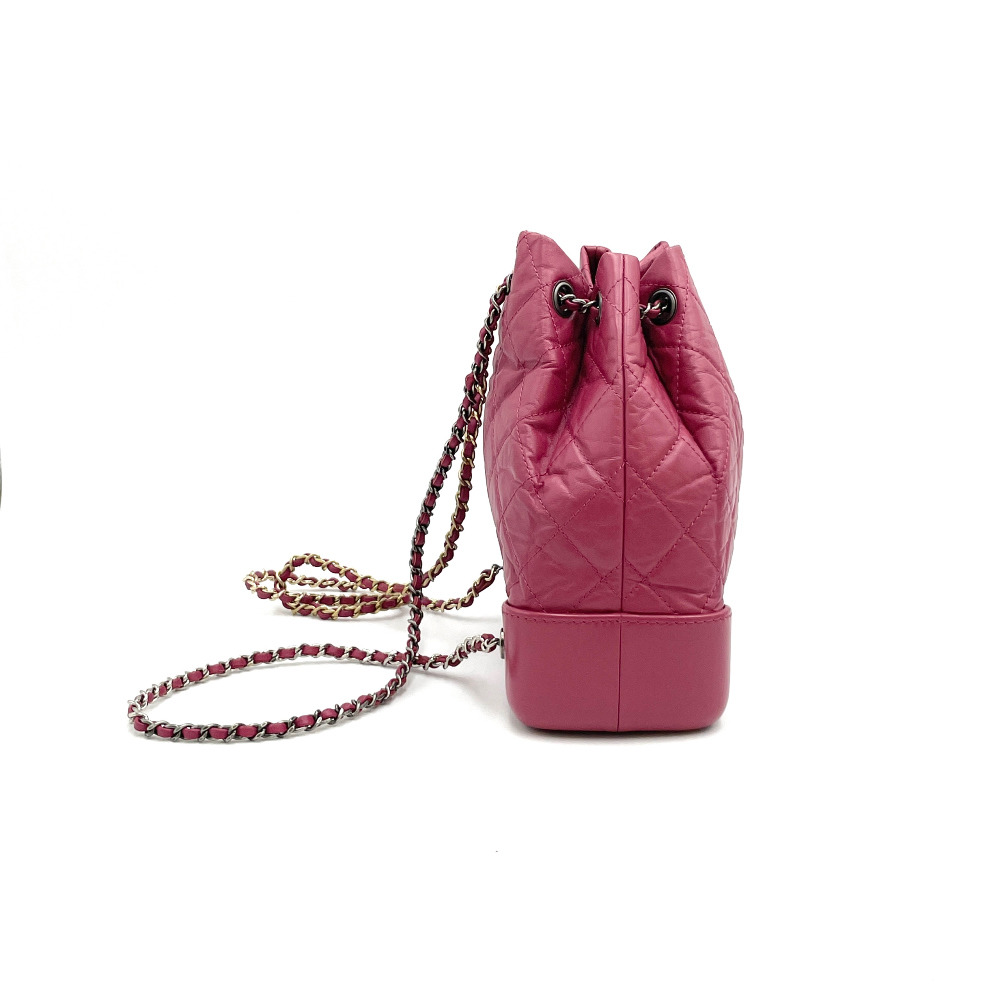 Chanel No. 26 Magenta Pink Gabrielle Backpack Small A94485 - 3