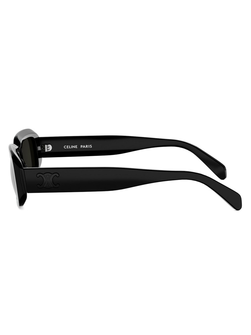 Women's Triomphe 54MM Rectangular Sunglasses - Black Smoke 3