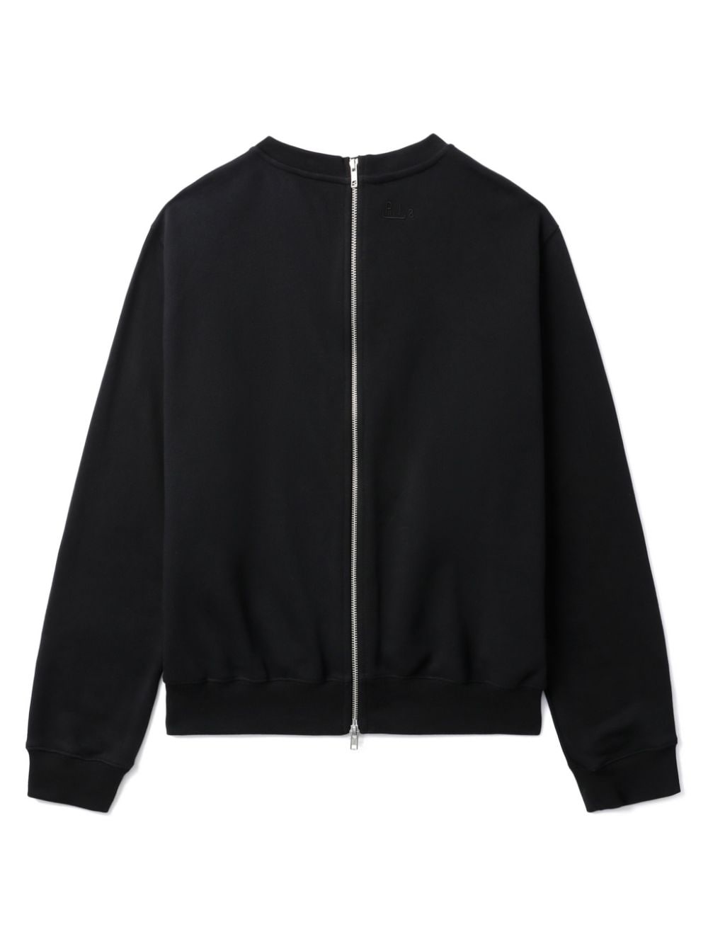 zip-up cotton sweatshirt - 6