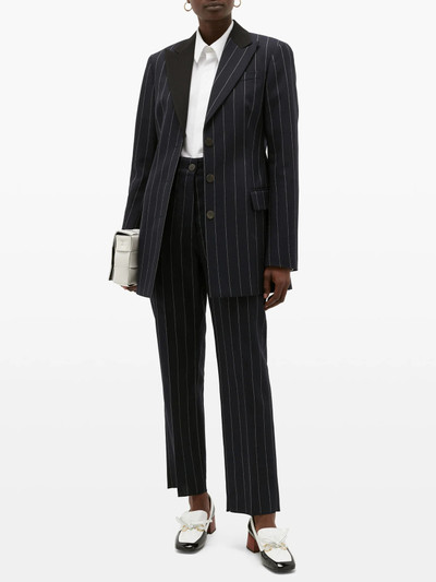 Loewe Pinstriped single-breasted wool jacket outlook