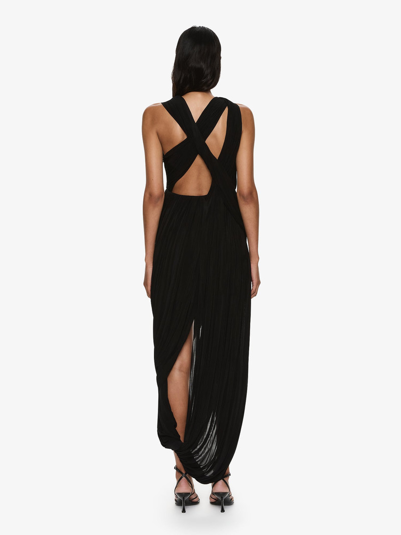 Sculptured Draped Tank Dress 4