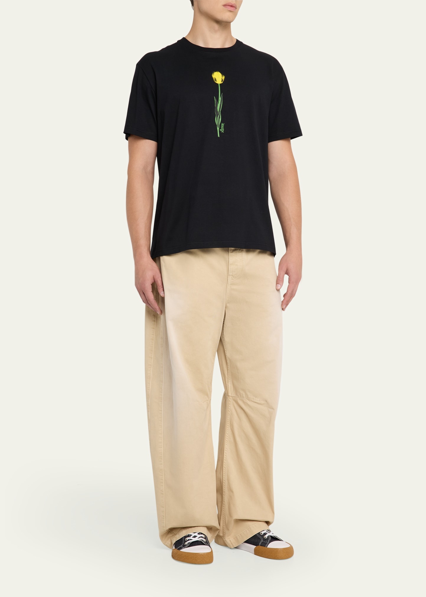 Men's Faded Cotton Barrel Pants - 2